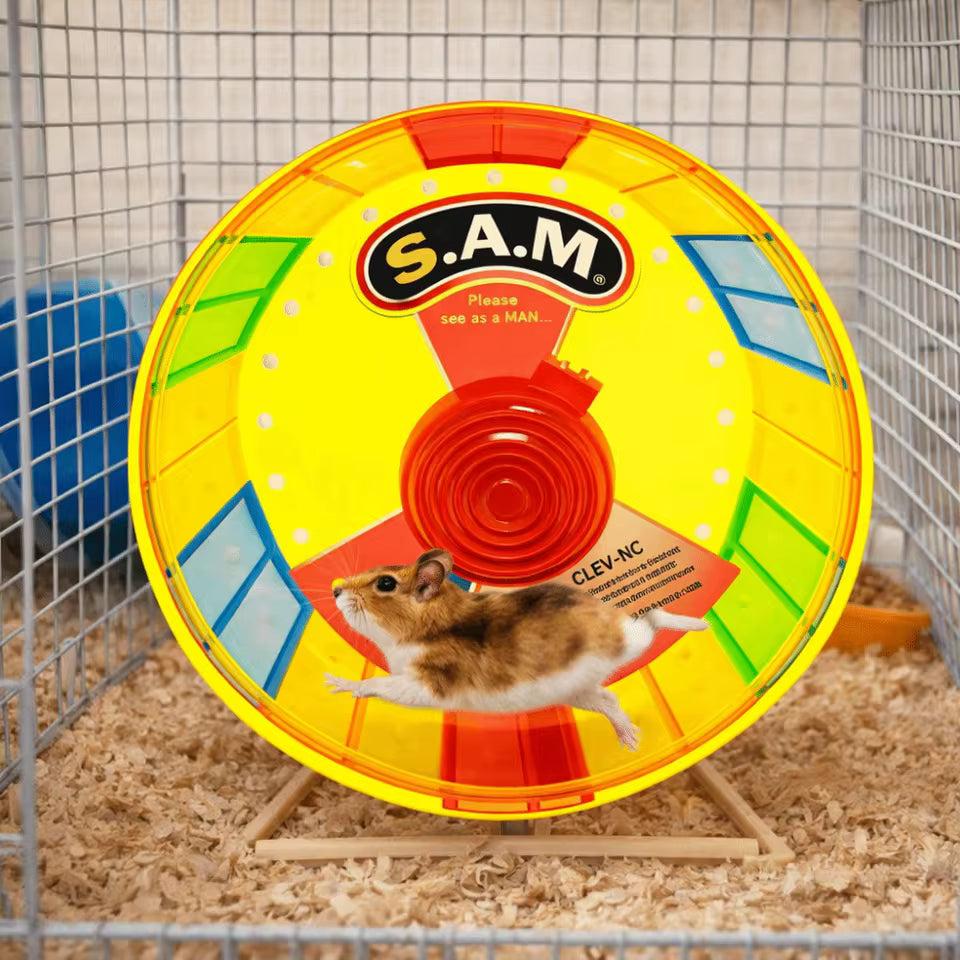 Hamster Exercise Wheel Silent Stable Running Wheel With Light