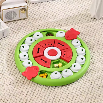 Interactive Dog Puzzle Feeder Toy Slow Feeder Treat Dispenser Pet Training Toy
