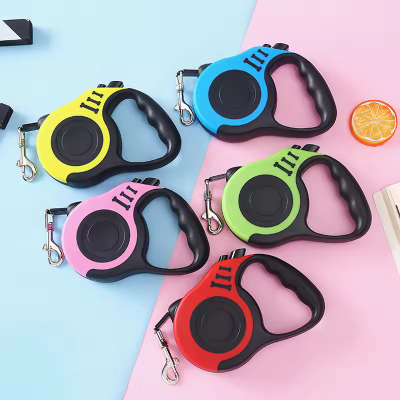 Retractable Dog Leash 3M/5M Nylon Lead For Small Dogs Cats Walking
